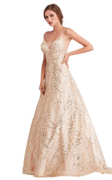 1 of 8 Jadore J15025 Dress Champagne