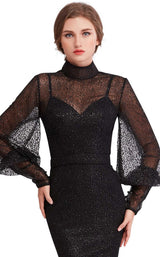 5 of 8 Jadore J15027 Dress Black