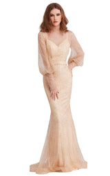 2 of 8 Jadore J15027 Dress Champagne