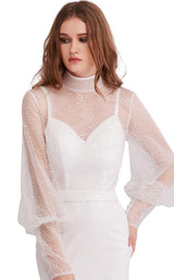 7 of 8 Jadore J15027 Dress Ivory