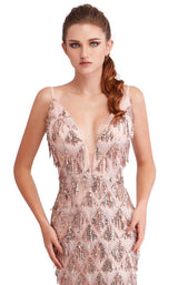 6 of 8 Jadore J15028 Dress Dusty-Pink