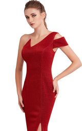 7 of 8 Jadore J15033 Dress Wine
