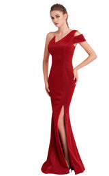 3 of 8 Jadore J15033 Dress Wine