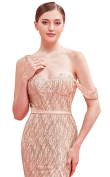 6 of 8 Jadore J16013 Dress Champagne