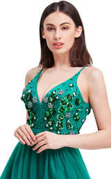 6 of 8 Jadore J16015 Dress Emerald