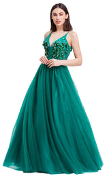2 of 8 Jadore J16015 Dress Emerald