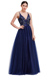 3 of 8 Jadore J16015 Dress Navy