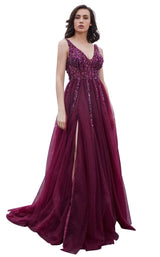 1 of 8 Jadore J16018 Dress Berry