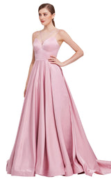 1 of 8 Jadore J16019 Dress Dusty-Pink