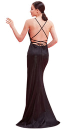 4 of 8 Jadore J16020 Dress Black