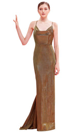 1 of 8 Jadore J16020 Dress Olive
