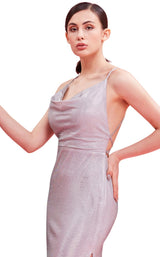 7 of 8 Jadore J16020 Dress Silver