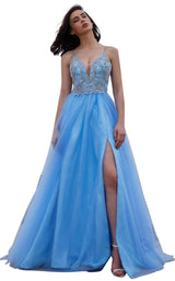 2 of 10 Jadore J16022 Dress Light-Blue