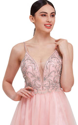 8 of 10 Jadore J16022 Dress Pearl-Blush