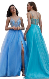 4 of 10 Jadore J16022 Dress Aqua