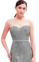 3 of 4 Jadore J16028 Dress Gunmetal