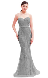1 of 4 Jadore J16028 Dress Gunmetal