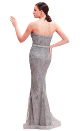 2 of 4 Jadore J16028 Dress Gunmetal