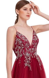 7 of 8 Jadore J16030 Dress Wine