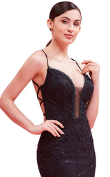 9 of 16 Jadore J16038 Dress Black