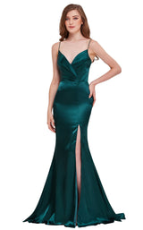2 of 8 Jadore J16049 Dress Emerald