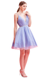 2 of 4 Jadore J16071 Dress Lilac