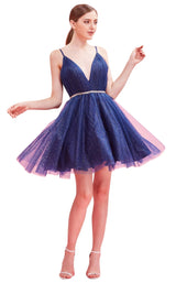 1 of 4 Jadore J16071 Dress Navy