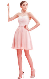 3 of 8 Jadore J16076 Dress Blush-Pink
