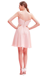 4 of 8 Jadore J16076 Dress Blush-Pink