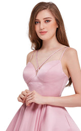 5 of 8 Jadore J16077 Dress Dusty-Pink
