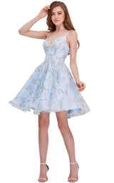 1 of 8 Jadore J16081 Dress Blue