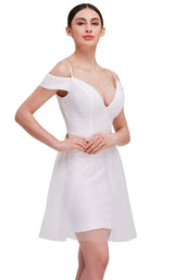 1 of 8 Jadore J16083 Dress Ivory