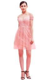 3 of 8 Jadore J16083 Dress Pink
