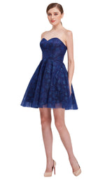 3 of 8 Jadore J16085 Dress Navy