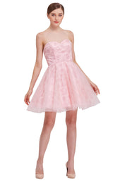 1 of 8 Jadore J16085 Dress Pink