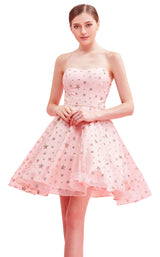 1 of 8 Jadore J16086 Dress Pink