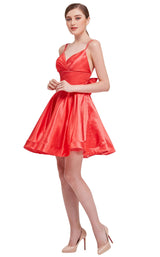 1 of 8 Jadore J16087 Dress Coral