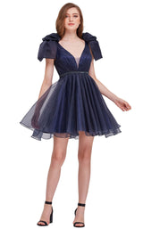 1 of 8 Jadore J16092 Dress Navy