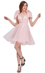 3 of 8 Jadore J16092 Dress Pink