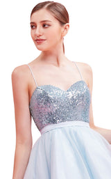5 of 8 Jadore J16093 Dress Light-Teal