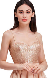 7 of 8 Jadore J16094 Dress Champagne