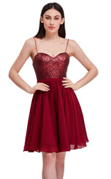 2 of 8 Jadore J16094 Dress Wine