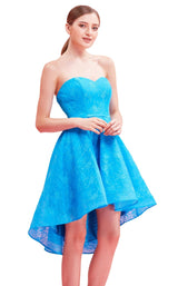2 of 6 Jadore J16095 Dress Teal