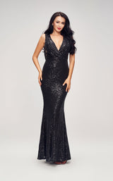 1 of 6 Jadore J17002 Dress Black