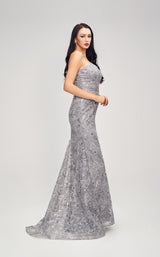 6 of 9 Jadore J17005 Dress Grey