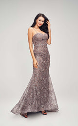 2 of 9 Jadore J17005 Dress Mocha