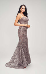 5 of 9 Jadore J17005 Dress Mocha