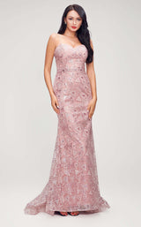 1 of 9 Jadore J17005 Dress Pink