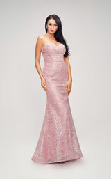1 of 6 Jadore J17007 Dress Dusty-Pink