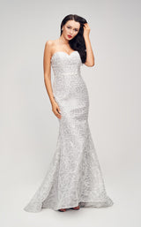 3 of 6 Jadore J17007 Dress Silver